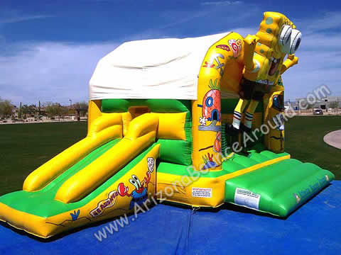 3 & 1 Sponge Bounce & Slide with Obstacles inside