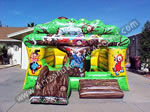 3 & 1 Tree House Bounce & Slide with Obstacles inside