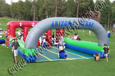 4-Lane Arizona Derby with 4 Inflatable Horses