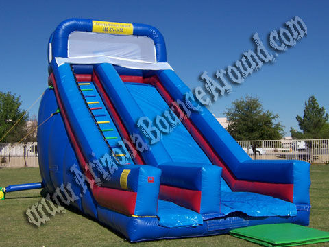 24' inflatable Super Slide rental, giant slide rental, water slide rental, blow up slide rental, phoenix arizona scottsdale, az