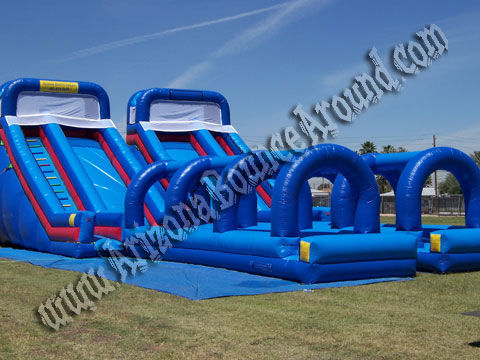 24' inflatable Super Slide rental, giant slide rental, water slide rental, blow up slide rental, phoenix arizona scottsdale, az