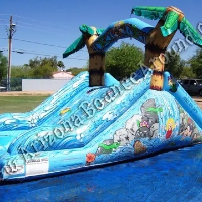 Dual lane toddler water slide rental for small kids Phoenix, Scottsdale Arizona