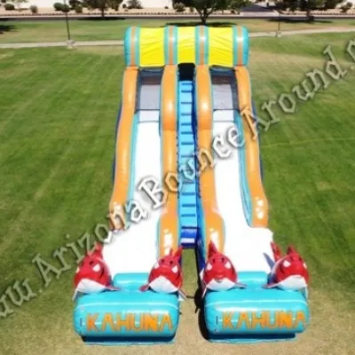 Big Kahuna dual lane water slide rental Phoenix Arizona