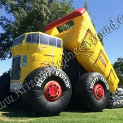 Rent a Giant Inflatable Dump Truck Slide in Phoenix Arizona