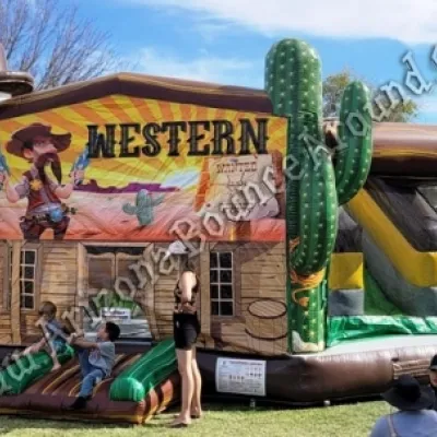 Western village 20 x 20 Bounce House Rental Phoenix Arizona