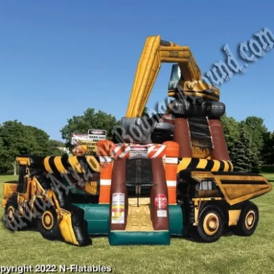 Construction-Themed Inflatable Rentals in Phoenix Arizona - Inflatable Dump Truck - Construction Themed Events for kids parties   