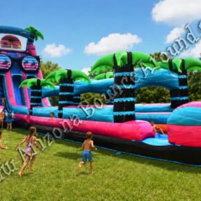 27' Dual Lane Beach Vibe Water Slide Rental in Phoenix Arizona
