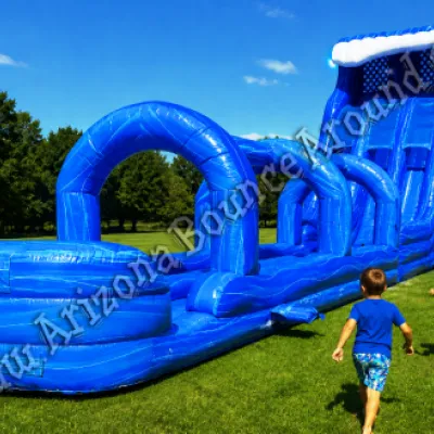 27' Tidal Wave Dual Lane Water Slide Rental Phoenix Arizona
