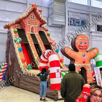 Gingerbread House Inflatable Slide Rental Phoenix Arizona