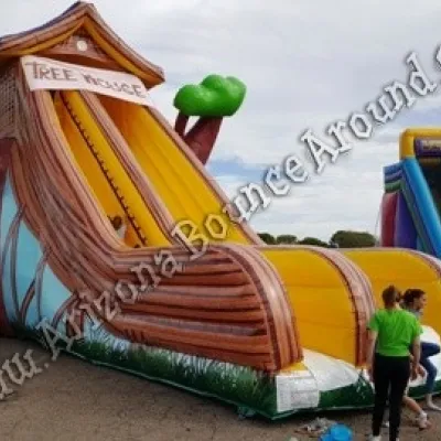 Inflatable tree house slide rental Phoenix Arizona
