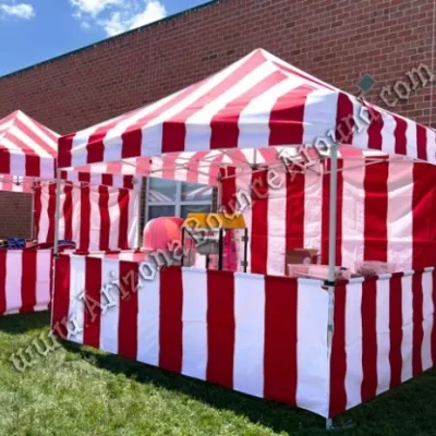 8 x 8 carnival tent with back wall rental Phoenix Arizona