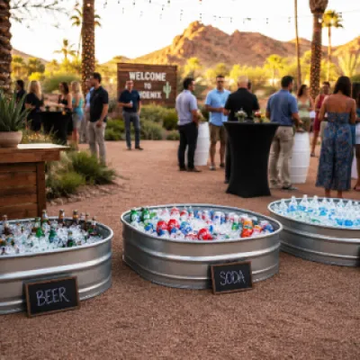 Galvanized Ice Chest Rental Phoenix Arizona