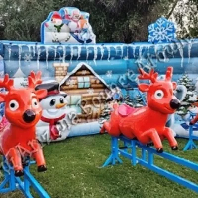 Giant Ride on Reindeer Racing Game Rental Tempe