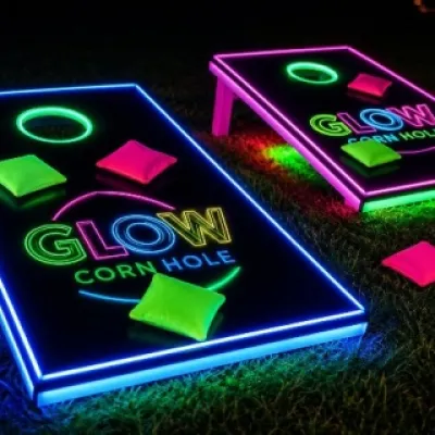 Glow in the dark Corn Hole Game Rental Phoenix