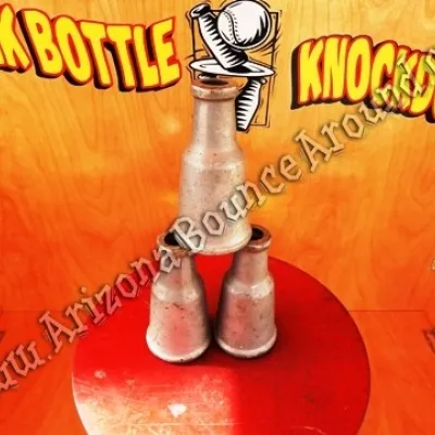 Milk Bottle Knockdown Carnival Game Rental AZ