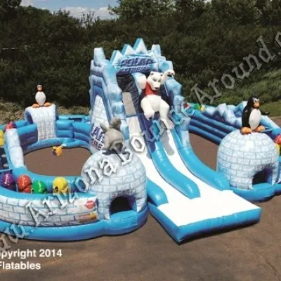 Polar Extreme Obstacle Course Rental - Winter Themed Inflatables in Arizona