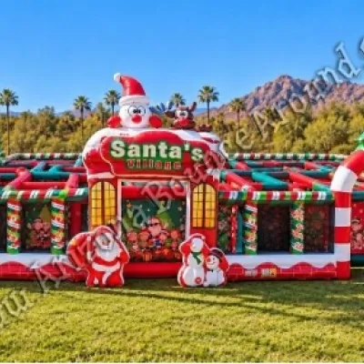 Fifty-foot Santa&rsquo;s Village inflatable Maze Rental Phoenix