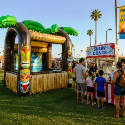 Snow Cone Concession Stand Rental - Tiki Bar Rentals - Phoenix, Scottsdale, Tempe Arizona