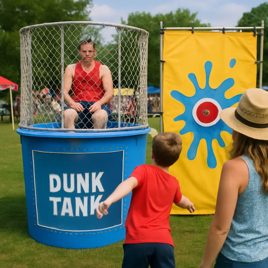 Dunk Tank at a Summer Event