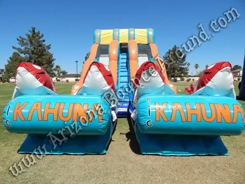 Big Kahuna dual lane water slide rental Phoenix Arizona