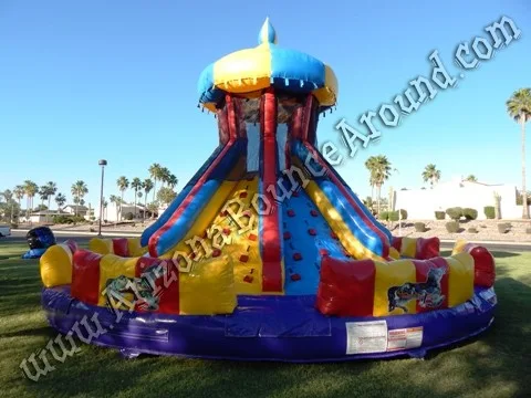 Carnival themed inflatable slide rental Phoenix Arizona