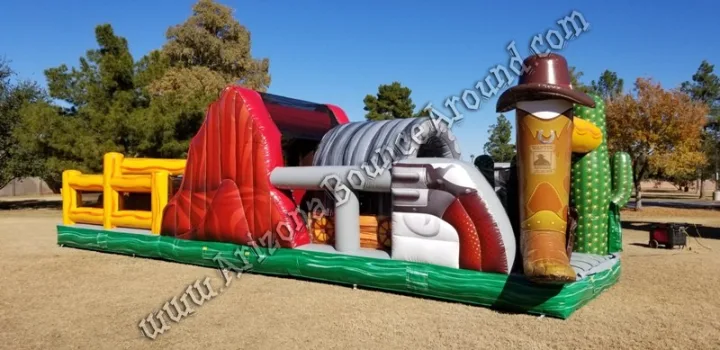 Western themed obstacle course rental Phoenix Arizona