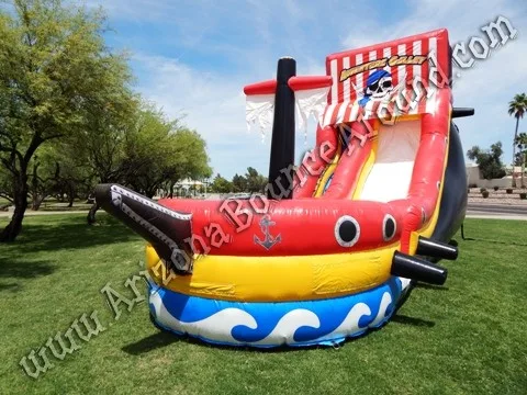 Pirate themed water slide rental Phoenix