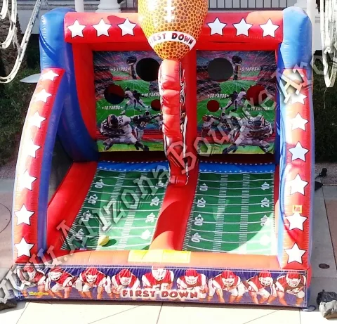 Inflatable football throwing game rental Phoenix Arizona