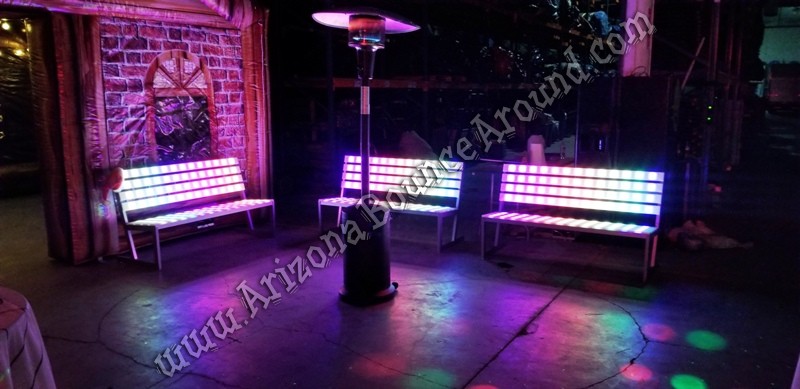 Led Park Bench Rental Led Furniture Rental Phoenix Scottsdale