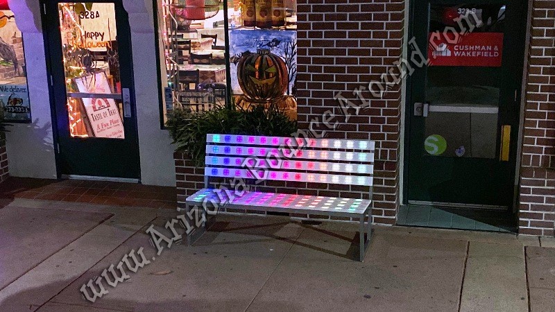 Led Park Bench Rental Led Furniture Rental Phoenix Scottsdale