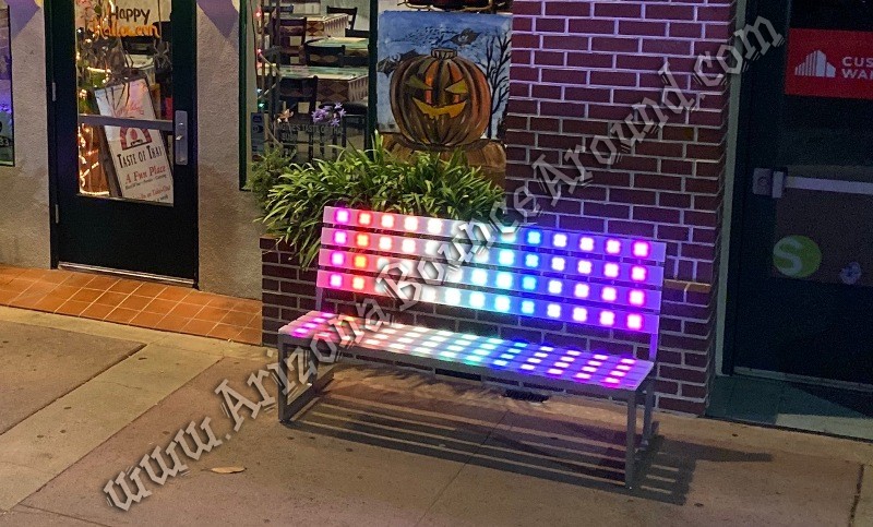 Led Park Bench Rental Led Furniture Rental Phoenix Scottsdale