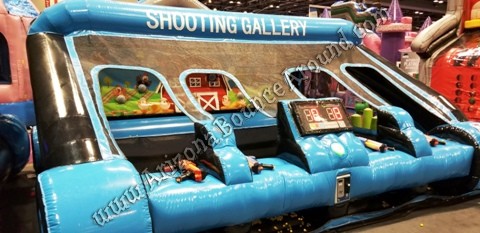 inflatable nerf shooting range