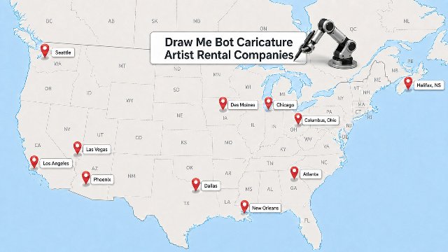 Draw Me Bot Caricature Artist Rental Companies