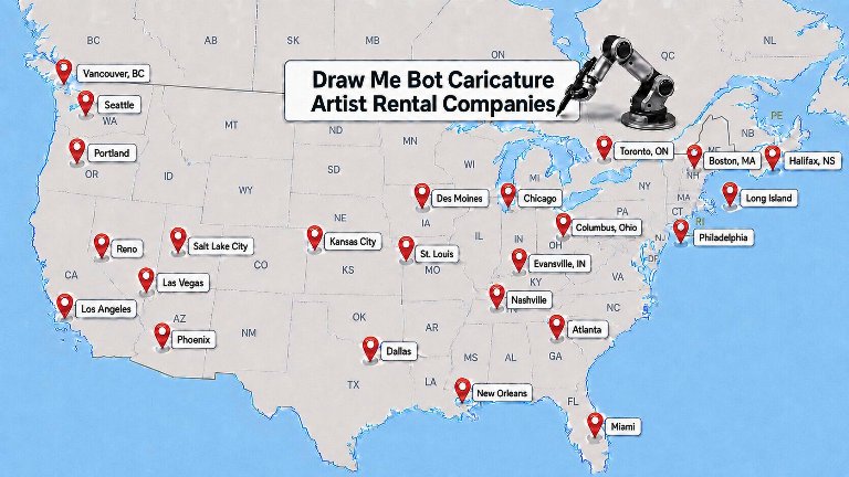 Draw Me Bot Rental Locations in the USA