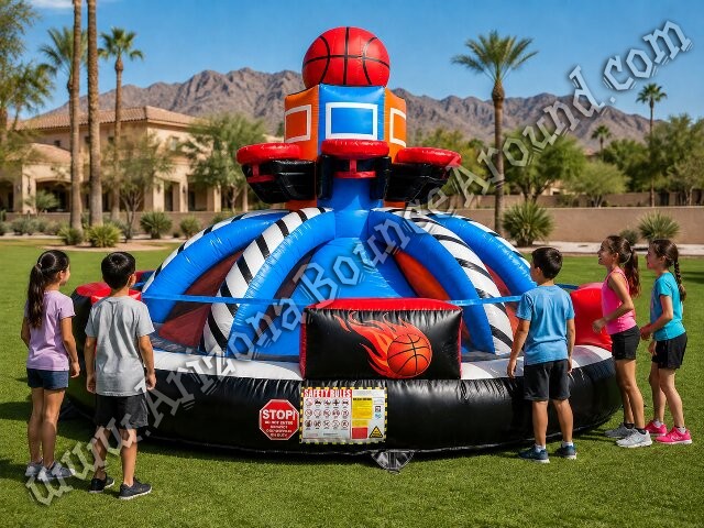 Inflatable Basketball Mania Game Rental Phoenix