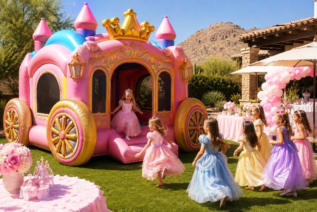 Princess Carriage Birthday Party Ideas in Scottsdale