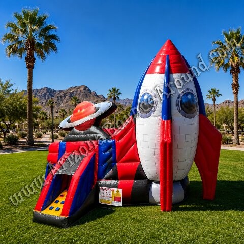 Space and Rocket Themed Bounce House Rental Phoenix
