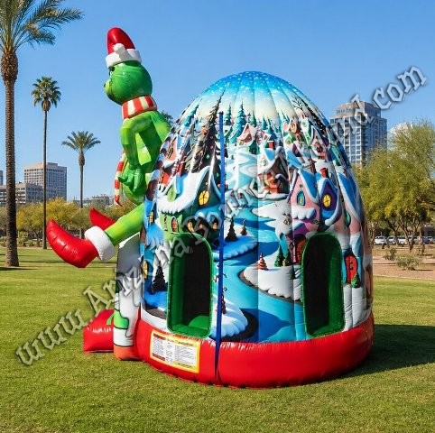 The Grinch Igloo Bounce House with Slide Rental Phoenix