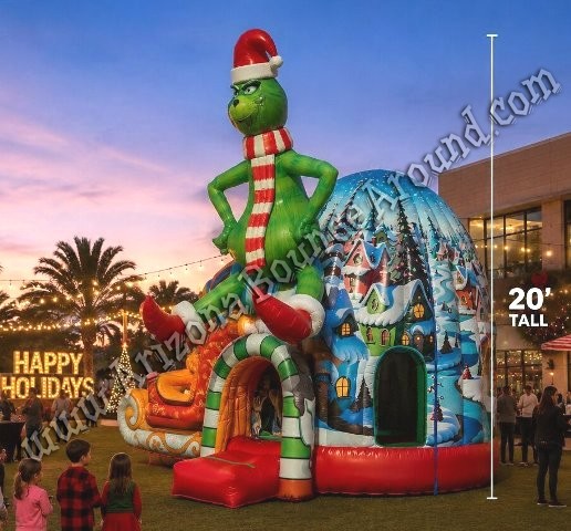 The Grinch Igloo Bounce House with Slide Rental Phoenix
