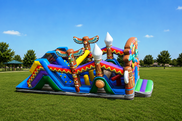 Tiki Totem Pole Obstacle Course Rental Phoenix