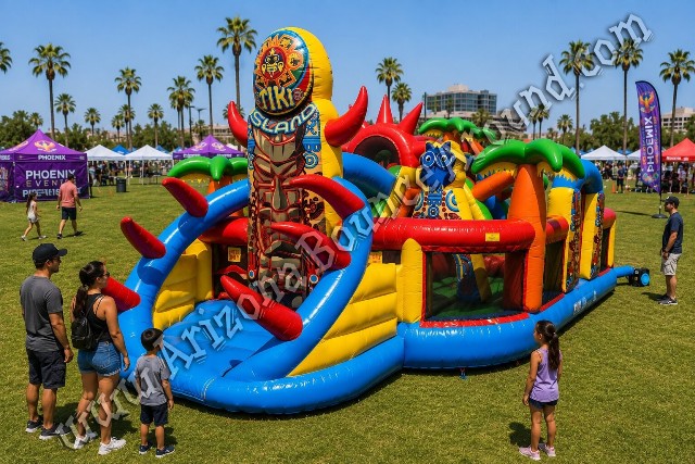Tiki Island Obstacle Course Rental Phoenix