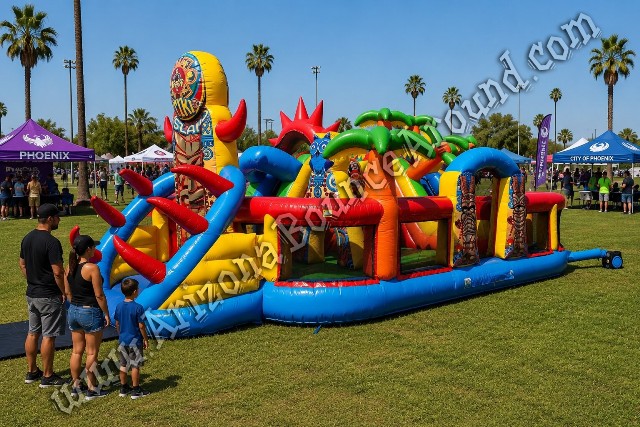 Tiki Island Obstacle Course Rental Phoenix