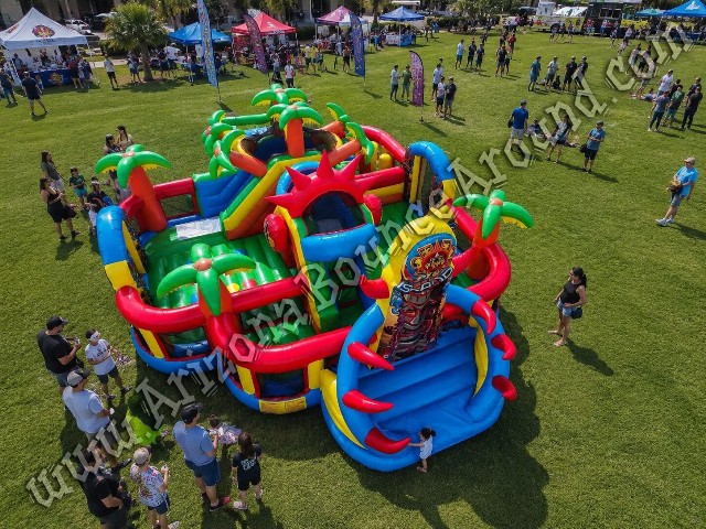 Tiki Island Obstacle Course Rental Phoenix