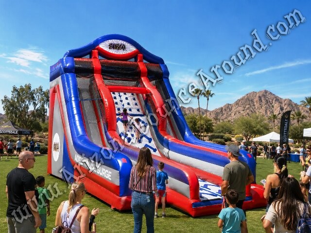 Ninja Warrior Warped Wall Game Rental Phoenix - Ninja Warrior Game Rentals - AZ, CO, NV, NM, CA