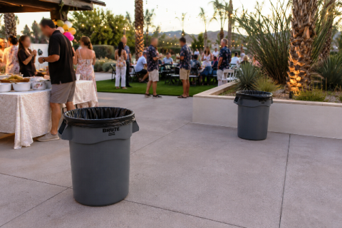 trash can rentals, garbage cans for rent, Phoenix, Scottsdale, Arizona, AZ