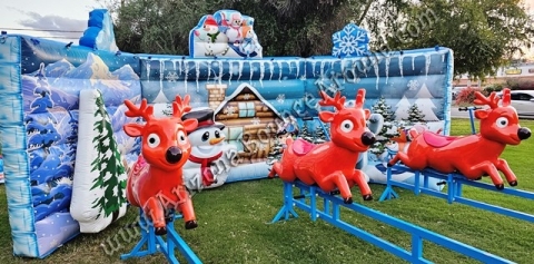 Giant Ride on Reindeer Racing Game Rental Tempe