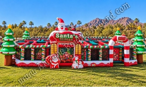 Fifty-foot Santa&rsquo;s Village inflatable Maze Rental Phoenix