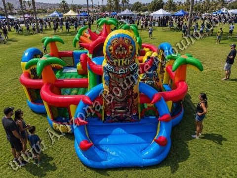 Tiki Island Obstacle Course Rental Phoenix
